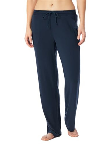 Schiesser Damen Schlafhose lang Baumwolle-Mix + Relax Pyjamaunterteil, Nachtblau_182060, 38 im Sale